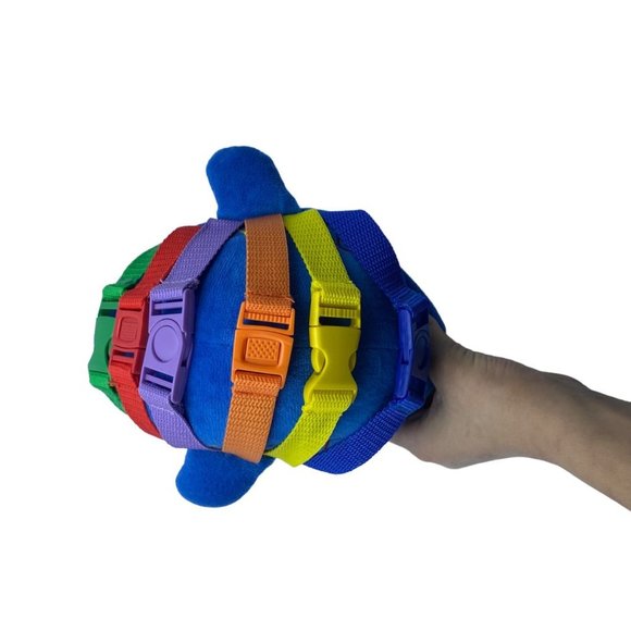 Buckle Toys Blu Whale Counting Color Recognition Activity Plush Toy 9" x 6" - Picture 5 of 7